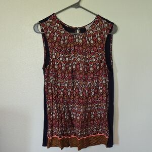 NWT Vanessa Virginia Anthropologie Navy Tank Size Large